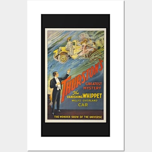 Vintage Advertising Poster Thurston’s Greatest Mystery The Vanishing Whippet Willys-Overland Posters and Art